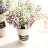 Manufacturer small fresh grass foreign trade simulation flower wholesale pastoral wedding family decoration small hanging clock