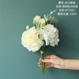 2021Wholesale imitation flower foreign trade export wedding family decorations peony Hydrangea bouquet
