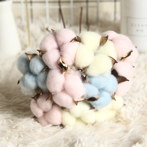 2021Imitation flower manufacturer family decoration wedding holding flower wall plant natural dry cotton
