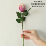 2021Simulated flower single rose wedding holding flower family background flower wall Photography prop set