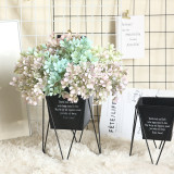 Simulated flower manufacturer's family decoration wedding holding flowers road guiding wall plum flowers and grass