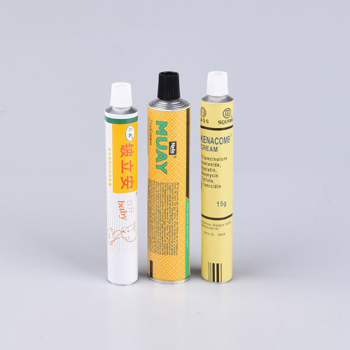 Customizable capacity aluminium ointment tube cosmetics packaging aluminium tube