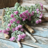 Manufacturers of small fresh grass foreign trade simulation flowers wholesale pastoral wedding home decoration in Milan