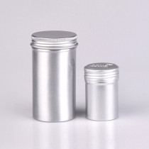 Customized Patterns aluminum jar Top popular hot sale 100g 120g 150g round empty silver black tin candle jars