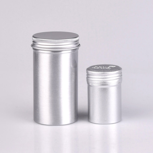 Customized Patterns aluminum jar Top popular hot sale 100g 120g 150g round empty silver black tin candle jars