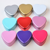 Custom heart shaped packaging metal gift tin box