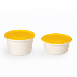Disposable hot soup bowl microwavable plastic bowl with tamper evident seal