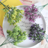 2021Eucalyptus plastic grass imitation flower manufacturer home decoration flower wall plant shell grass