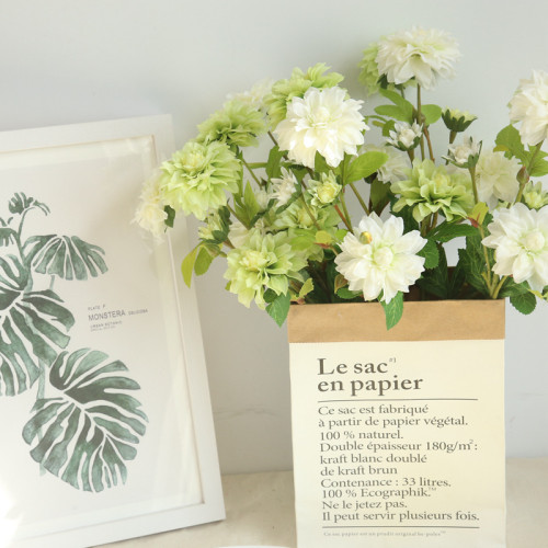 Multi head Dahlia imitation flower manufacturer family decoration wedding holding flowers road leading flower wall plants