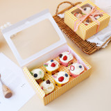 Wholesale Paper Cake Package Box With Window Wedding Cookie Box Kid Gift Box