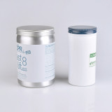 custom colorful coffee tin cans 500ml aluminium jar wholesale rose gold white black paint can candle