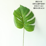 2021Wedding artificial flower manufacturer green plant wholesale decoration crafts cross border turtle leaf
