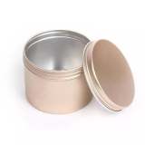 Factory Direct Discount aluminum cans  fancy 6oz 8oz 12oz printing round small gold air freshrner jar