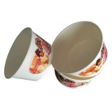 Food grade 3oz 5oz 8oz custom print pla paper disposable icecream cups with dome lid