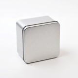 Silver Special Design High Quality Square Gift Metal Tin Box For Cookie