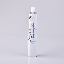 Shining aluminium cosmetic tube toothpaste packaging Aluminum soft tube empty lip balm aluminum squeeze tube