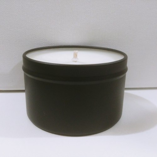 High-quality 2 oz candle tins empty round black candle tins wholesale 8oz 12oz