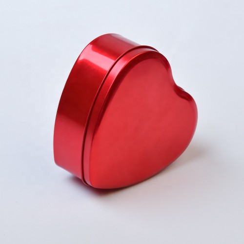 Custom large heart shaped printed jewelry gift tin box