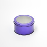 In Stock Round Spice Tin Can Food Grade With Pvc Window Lid