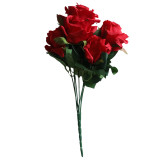 2021Simulated flower manufacturer 7 Roses Wedding holding flowers family background flower wall photography set