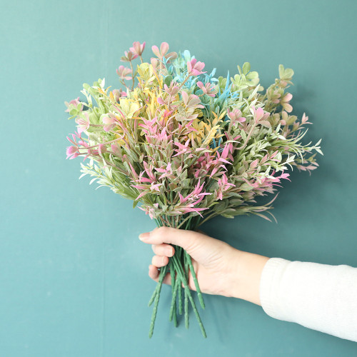2021Manufacturers wholesale wedding simulation flower green plant decoration wholesale crafts colorful plum grass