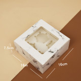 Wholesale Paper Cake Package Box With Window Wedding Cookie Box Kid Gift Box