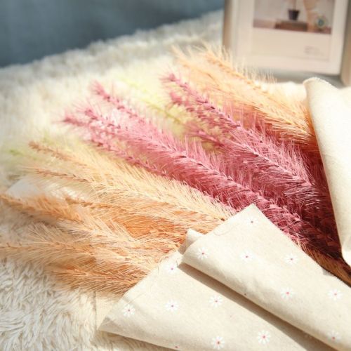 Simulated flower manufacturer's family dog tail decoration wedding holding flower road leading flower maltgrass