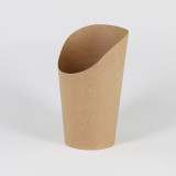 Eco-friendly Custom kraft disposable 12oz chips packaging cups paper container
