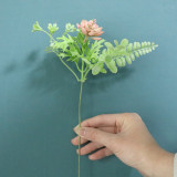 Wholesale wedding gem lotus simulation flower manufacturers cross border artificial flowers and green plant decorations
