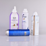 Custom Design aluminum aerosol can ensuous Body Lotion with cover 250ml 500ml envases aerosol