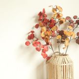 2021Imitation flower manufacturer wedding holding flowers rose wall home decoration round copper leaf