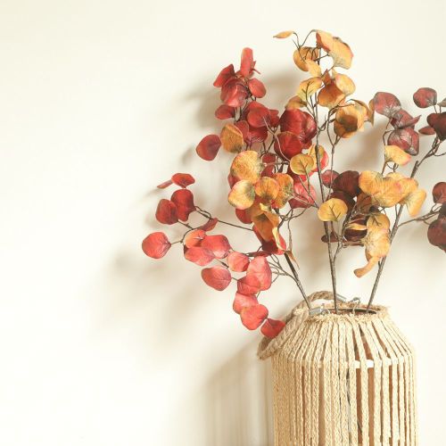 2021Imitation flower manufacturer wedding holding flowers rose wall home decoration round copper leaf