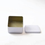 Large White Iron Square Tins Can Soap Candy Mini Metal Tin Box