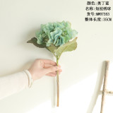 Wholesale simulation flower export wedding road home decoration artificial flower home decoration short branch Hydrangea