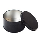 Round tin boxes Black Square Vintage Tin Can Black Metal Square Chocolate tin can