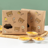 Egg tart Paper Box Gift Box Packaging West Dessert Cookie Box
