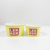 Special Design 6oz 7oz eco friendly biodegradable customized instant noodle paper rice bowl ice cream bowl with lid
