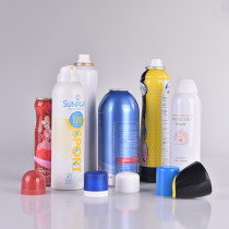Style variety aluminum can oral spray with cover 200ml 250ml aerosol top dom