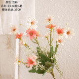Chrysanthemum oil painting Ono simulation flower green plant wholesale wedding decorations
