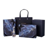Business shopping paper bag customised logo paper box packaging gift luxury paper bag with handl