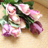 2021Simulated flowers wedding holding flowers family background flower wall photography props set single rose