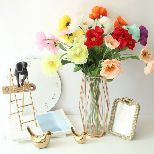 Imitation flower wedding Artificial flower holding flower foreign trade plum blossom family decoration poppy Rosemary