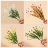Simulated Florist family made flowers and green plants wholesale wedding cross border decorations Doudou grass with grass