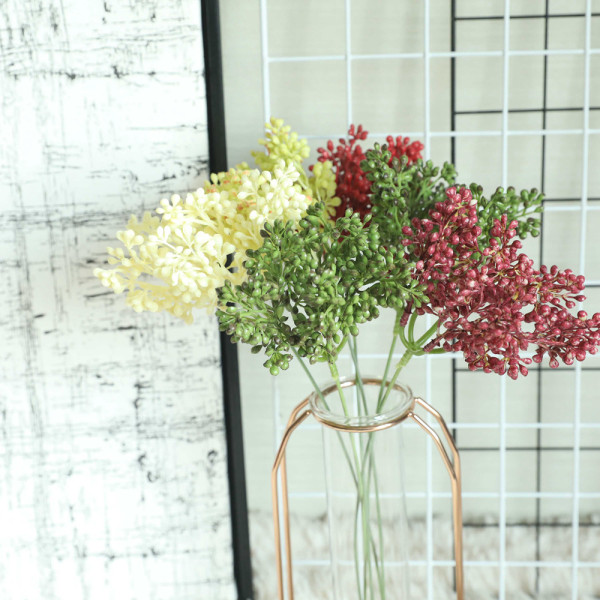 2021Wholesale simulation Florist family made flowers green plants wedding decorations, fruit and branches