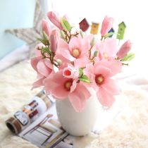 Small fresh artificial flower foreign trade flower arrangement family decoration wedding single branch Magnolia