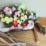 PE bubble 8 foreign trade Daisy  imitation flower wholesale artificial flower wedding decoration family cross border