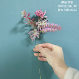 Wholesale wedding gem lotus simulation flower manufacturers cross-border fake flower green plant decorations