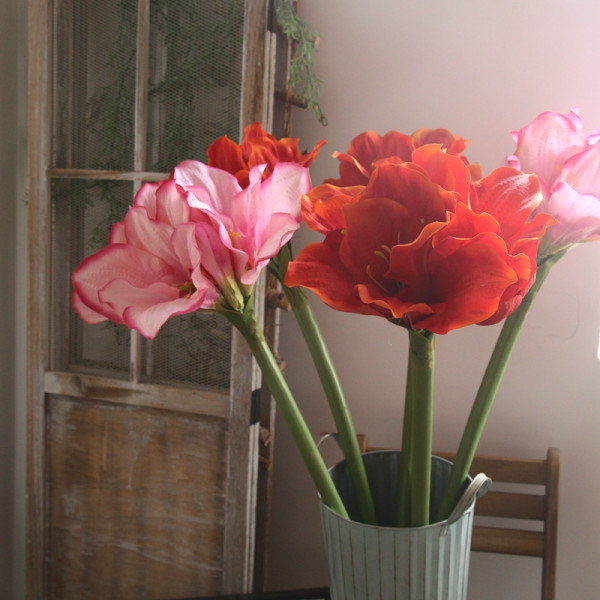 And hoof lotus simulation flower manufacturer family decoration wedding holding flower road leading flower Zhuding red