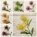 2021Manufacturer simulation flower green plant wedding decoration wholesale needle pad flower
