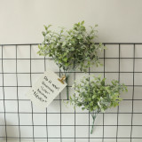Wholesale eucalyptus with grass simulation flower wholesale fake flower wedding decoration planting wool melon seed grass
